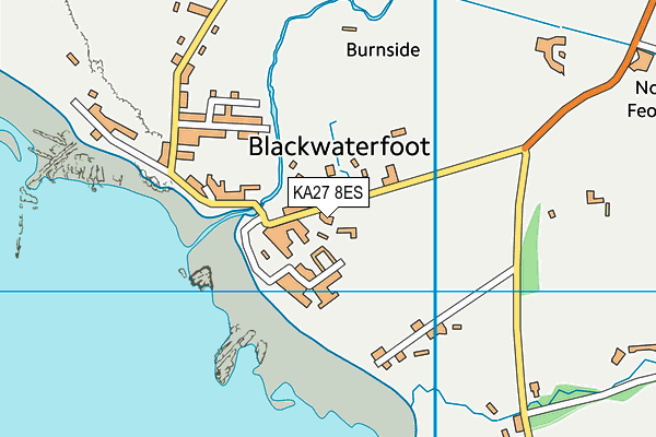 KA27 8ES map - OS VectorMap District (Ordnance Survey)