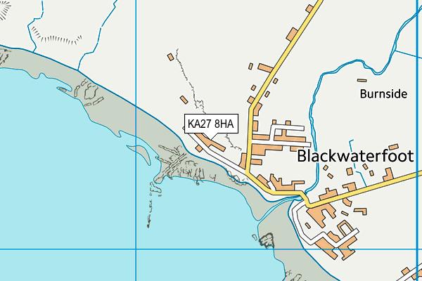 KA27 8HA map - OS VectorMap District (Ordnance Survey)