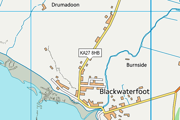 KA27 8HB map - OS VectorMap District (Ordnance Survey)