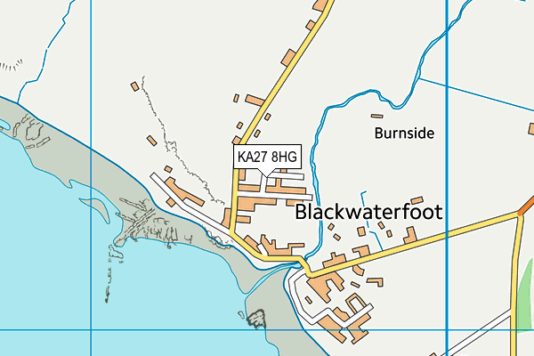 KA27 8HG map - OS VectorMap District (Ordnance Survey)