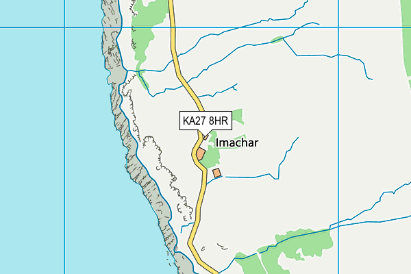 KA27 8HR map - OS VectorMap District (Ordnance Survey)
