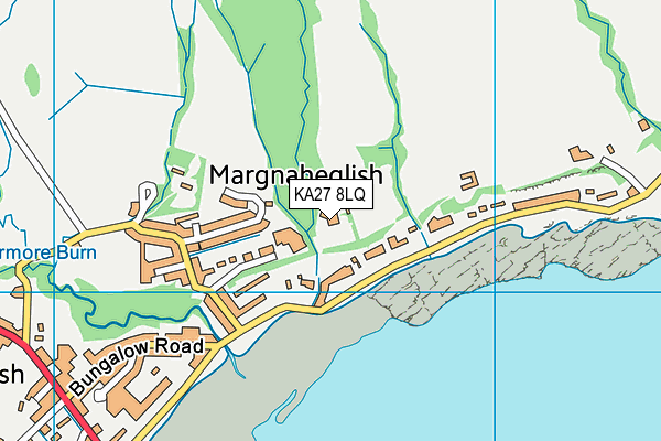 KA27 8LQ map - OS VectorMap District (Ordnance Survey)