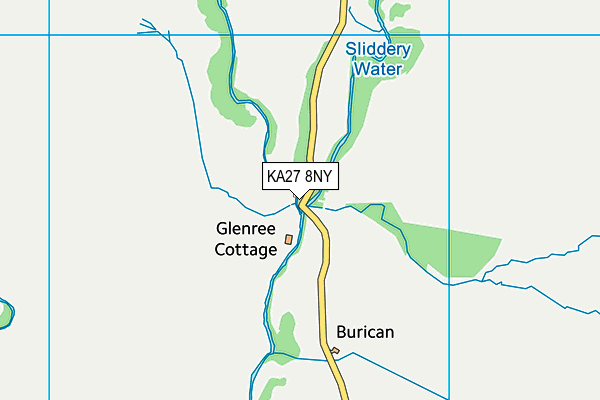 KA27 8NY map - OS VectorMap District (Ordnance Survey)