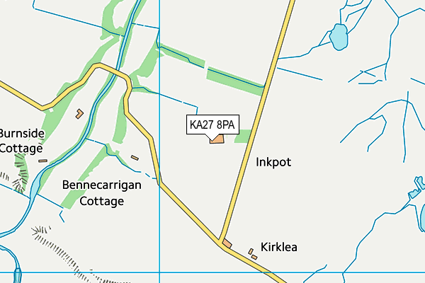 KA27 8PA map - OS VectorMap District (Ordnance Survey)