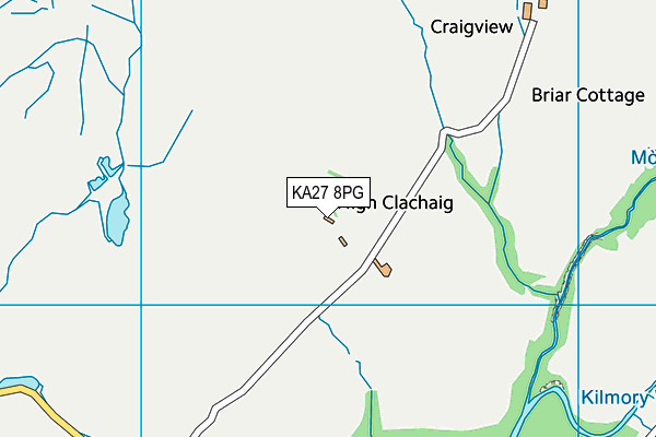 KA27 8PG map - OS VectorMap District (Ordnance Survey)