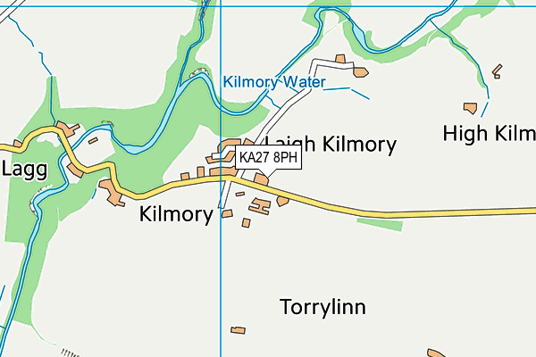 KA27 8PH map - OS VectorMap District (Ordnance Survey)