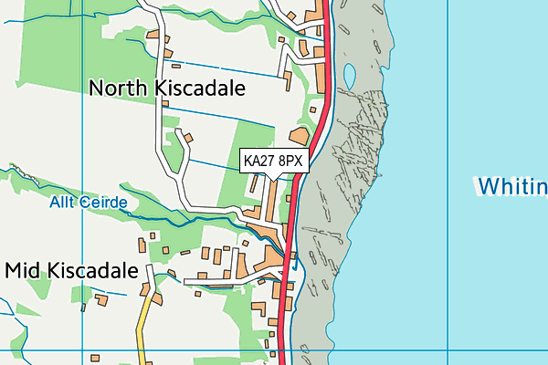 KA27 8PX map - OS VectorMap District (Ordnance Survey)