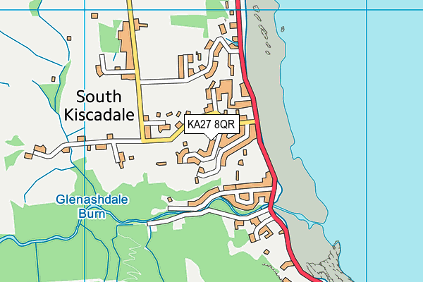KA27 8QR map - OS VectorMap District (Ordnance Survey)
