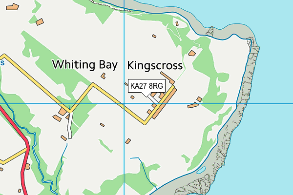 KA27 8RG map - OS VectorMap District (Ordnance Survey)