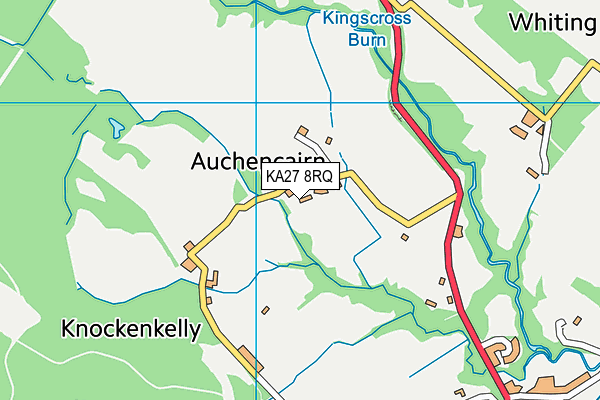 KA27 8RQ map - OS VectorMap District (Ordnance Survey)