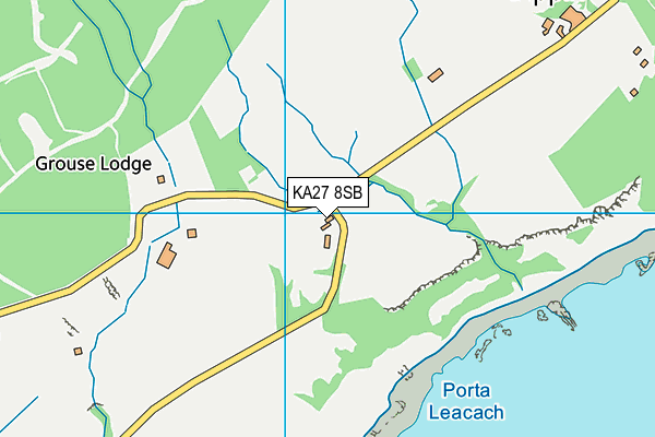 KA27 8SB map - OS VectorMap District (Ordnance Survey)