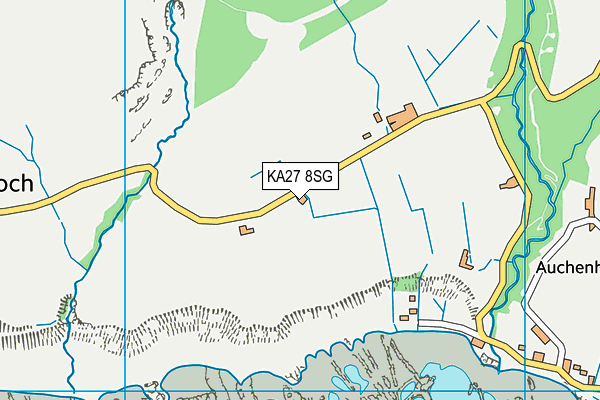 KA27 8SG map - OS VectorMap District (Ordnance Survey)