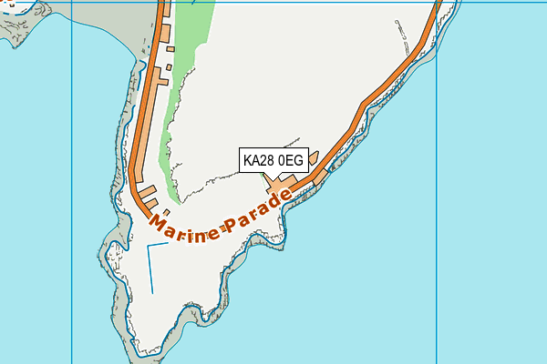 KA28 0EG map - OS VectorMap District (Ordnance Survey)