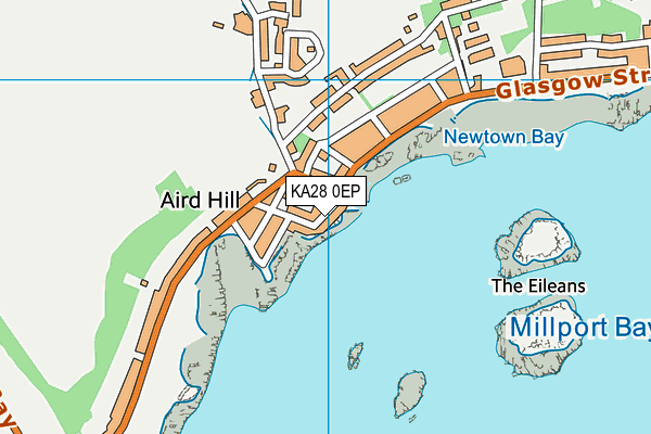 KA28 0EP map - OS VectorMap District (Ordnance Survey)