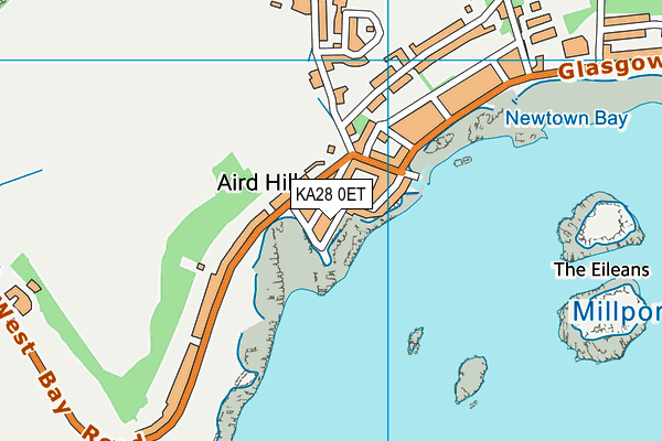 KA28 0ET map - OS VectorMap District (Ordnance Survey)