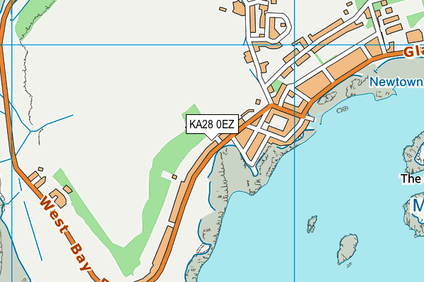 KA28 0EZ map - OS VectorMap District (Ordnance Survey)