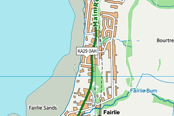 KA29 0AH map - OS VectorMap District (Ordnance Survey)