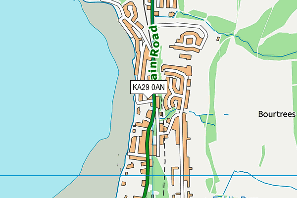 KA29 0AN map - OS VectorMap District (Ordnance Survey)