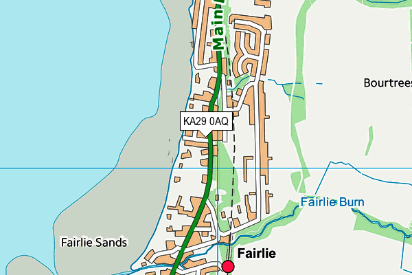 KA29 0AQ map - OS VectorMap District (Ordnance Survey)