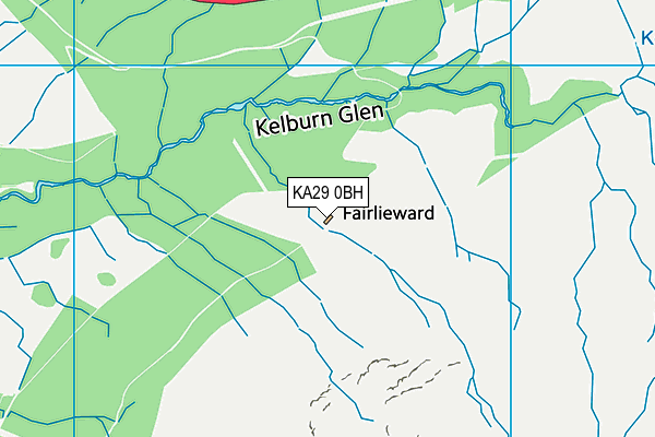 KA29 0BH map - OS VectorMap District (Ordnance Survey)