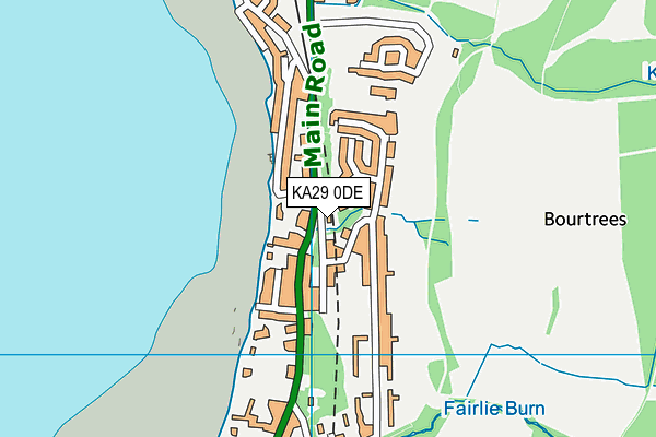 KA29 0DE map - OS VectorMap District (Ordnance Survey)