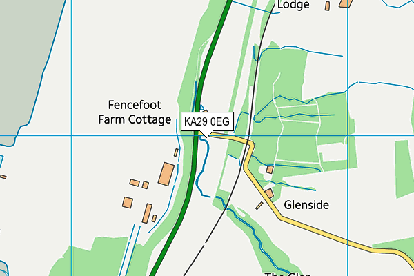 KA29 0EG map - OS VectorMap District (Ordnance Survey)