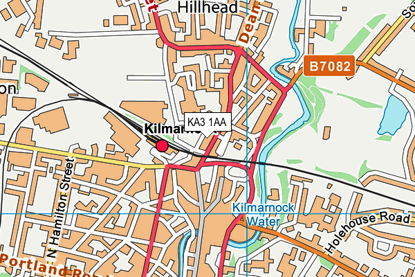 KA3 1AA map - OS VectorMap District (Ordnance Survey)