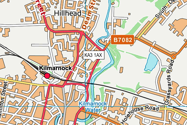 KA3 1AX map - OS VectorMap District (Ordnance Survey)