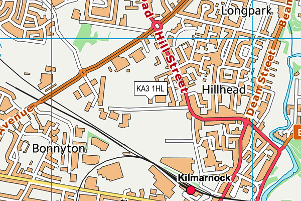 KA3 1HL map - OS VectorMap District (Ordnance Survey)