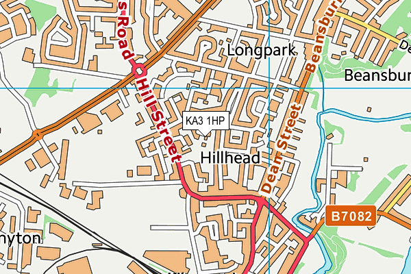 KA3 1HP map - OS VectorMap District (Ordnance Survey)