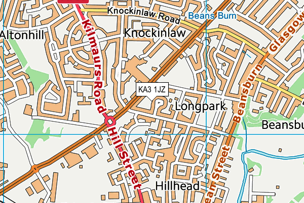 KA3 1JZ map - OS VectorMap District (Ordnance Survey)