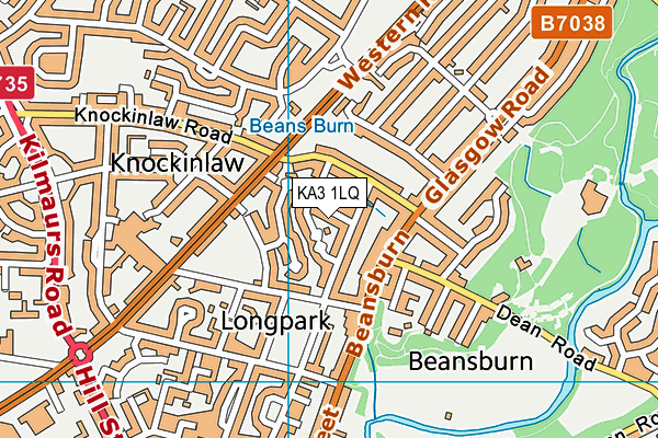 KA3 1LQ map - OS VectorMap District (Ordnance Survey)