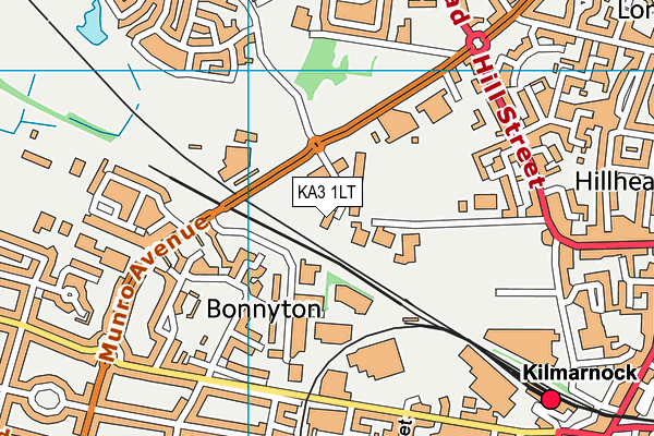 KA3 1LT map - OS VectorMap District (Ordnance Survey)