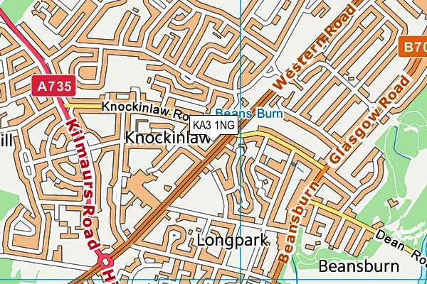 KA3 1NG map - OS VectorMap District (Ordnance Survey)