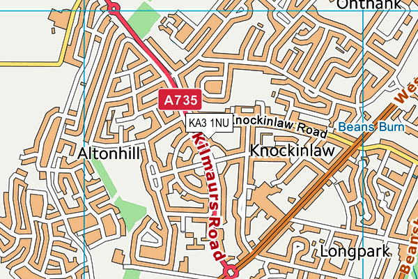 KA3 1NU map - OS VectorMap District (Ordnance Survey)