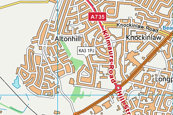 KA3 1PJ map - OS VectorMap District (Ordnance Survey)