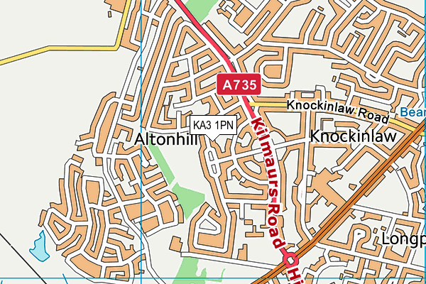 KA3 1PN map - OS VectorMap District (Ordnance Survey)