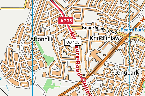 KA3 1QL map - OS VectorMap District (Ordnance Survey)