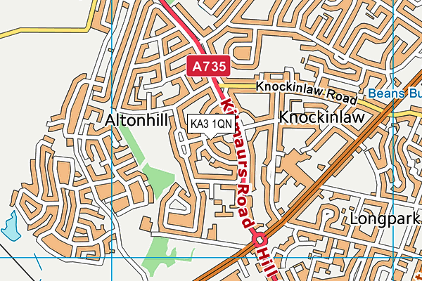 KA3 1QN map - OS VectorMap District (Ordnance Survey)