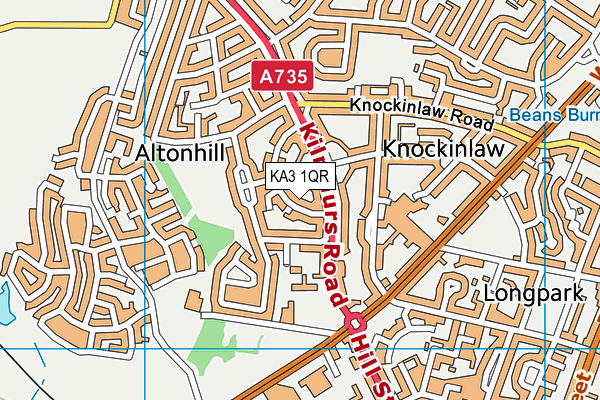 KA3 1QR map - OS VectorMap District (Ordnance Survey)