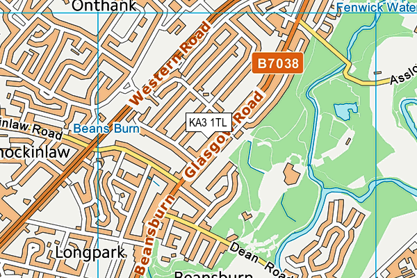 KA3 1TL map - OS VectorMap District (Ordnance Survey)
