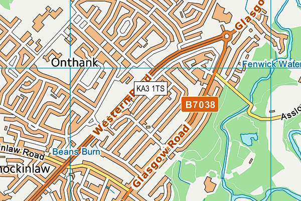 KA3 1TS map - OS VectorMap District (Ordnance Survey)