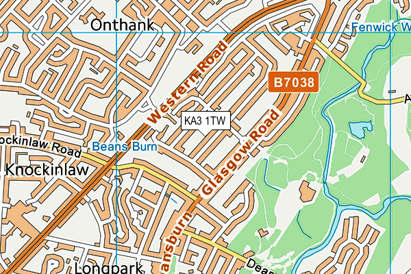 KA3 1TW map - OS VectorMap District (Ordnance Survey)