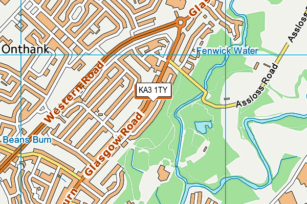 KA3 1TY map - OS VectorMap District (Ordnance Survey)