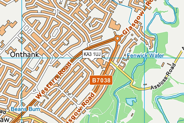 KA3 1UJ map - OS VectorMap District (Ordnance Survey)