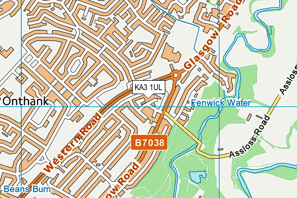 KA3 1UL map - OS VectorMap District (Ordnance Survey)