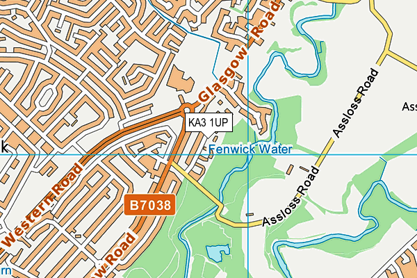 KA3 1UP map - OS VectorMap District (Ordnance Survey)