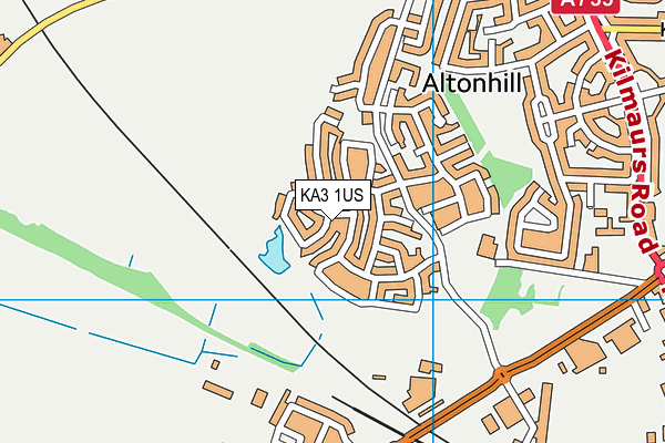 KA3 1US map - OS VectorMap District (Ordnance Survey)