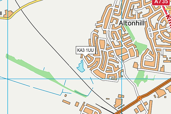 KA3 1UU map - OS VectorMap District (Ordnance Survey)