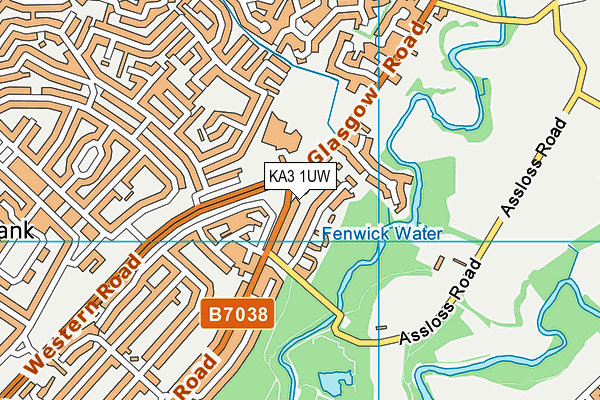 KA3 1UW map - OS VectorMap District (Ordnance Survey)